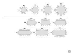 Pivot table by Bonaldo - Table seats diagram