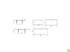 Ikon table - Models and dimensions