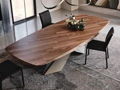 Tyron by Cattelan modern table in blockboard wood 