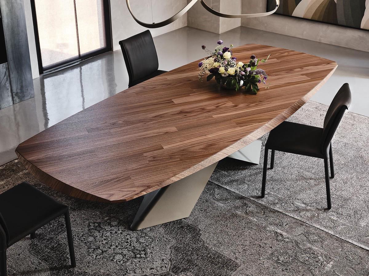 Tyron by Cattelan modern table in blockboard wood 