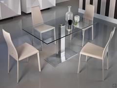 Elvis living room table by Cattelan in glass and metal