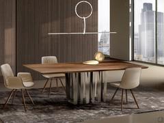 Echo fixed table with central solid and hollow base