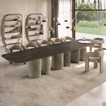 Ascari designer rectangular dining table. 