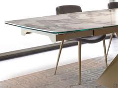 The track of the undercounter moon mechanism follows the finish of the base