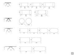 Eliot table with Keramik top - Diagrams and dimensions