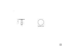 Dimensions of Cattelan's Cuba round bistro table
