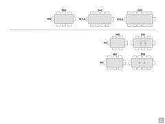 Nelia table - Table seats scheme