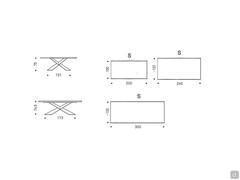 Tyron table by Cattelan - dimensions available for rectangular table with wooden top