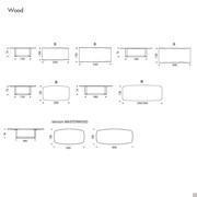 Dragon table by Cattelan - Models and dimensions for wooden top 