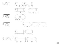 Eliot table with Keramik top - Diagrams and dimensions