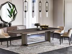 Dragon ceramic top dining table by Cattelan