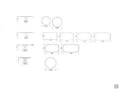 Janus table - patterns and dimensions of keramik stone tops