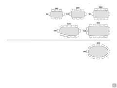 Botero table with Keramik stone top - Table seats scheme
