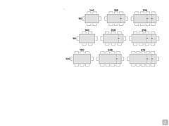 Caracas table with extendable top - Table seats scheme