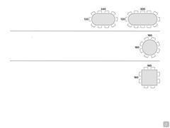 Arden table - Table seats scheme