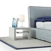Alma bedside table in light grey matt lacquer