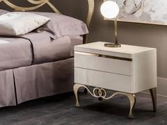 Bedside table with drawers and feet J'Adore by Cantori (feet finish not available)