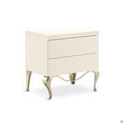 Ghirigori bedside table with feet by Cantori (frame and feet finish not available)