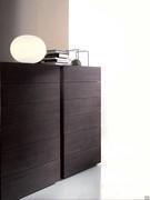 Three-quarter view of two high chests side by side to create sophisticated and elegant combinations