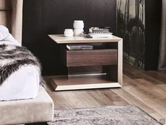 Biagio designer bedside table with drawer by Cattelan