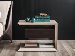 Biagio designer bedside table with drawer by Cattelan