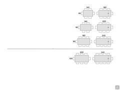Basil extendable table - Table seats scheme