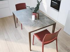 Extendable ceramic kitchen table Diogo