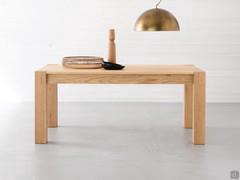 Bogotà rectangular table, available both extendable and fixed, also in square version