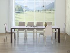 Adrian dining table which, when extended with the double folding extension, seats up to 10 people