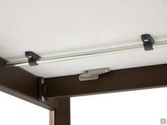 Detail of the folding extension opening and fastening system