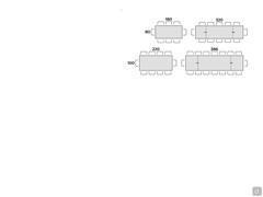 Gualtiero extending table - Table seats scheme