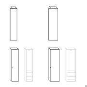 Plan Dove hallway closet with coat hooks - available models and measurements