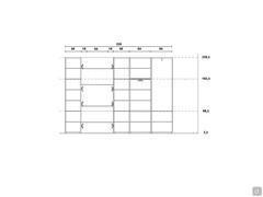 Composition A - internal and external heights and widths