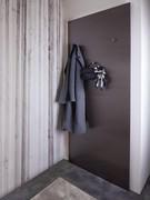 Niagara 'made-to-measure' entrance hanger panel, 74 cm wide and 215 cm high, in polished bronze lacquered glass