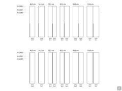 Modularity of the Midley Wide wardrobe which can be combined by placing elements of equal height next to each other
