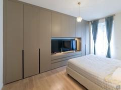 Midley hinged composition d.61,2 cm with a TV compartment created by combining wall, back and base units with drawer from the Wide collection - cutomer photo