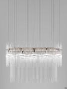 Diadema oval pendant chandelier (cm 117 x 40 h.80)