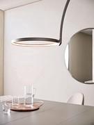 Detail of the LED light ring, main light source of the Arx lamp by Cattelan