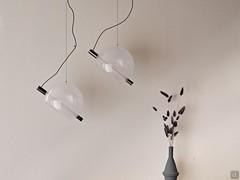 The Cody lamp is available individually or in compositions of several elements