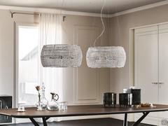 Pair of Kidal pendant lamps to illuminate an Atrium table top
