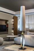 Band lamp in the floor-standing version, which can be coordinated in one room with the wall and table versions