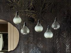 Aladdin art glass pendant lamp by Cattelan, modular up to 6 diffusers from a single rosette