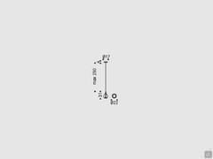 Dimensional diagram of the single Aladdin suspension, modular up to 6 elements