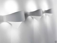 Linfa set of three white painted metal wall lights