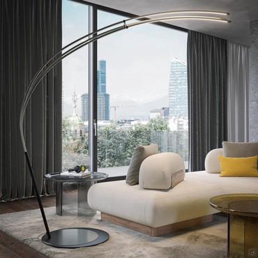 Floor lamp with Speed LED stems