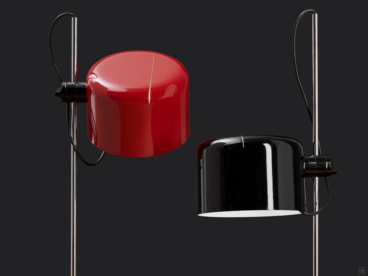 Original 1960s Coupé lamp by Oluce, designed by Joe Colombo, characterised by its distinctive swivelling and movable canopy
