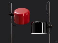 Original 1960s Coupé lamp by Oluce, designed by Joe Colombo, characterised by its distinctive swivelling and movable canopy