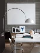 Coupé lamp by Oluce in the arched wall variant with semi-spherical dome
