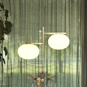 Alba opal glass pendant lamp by Oluce