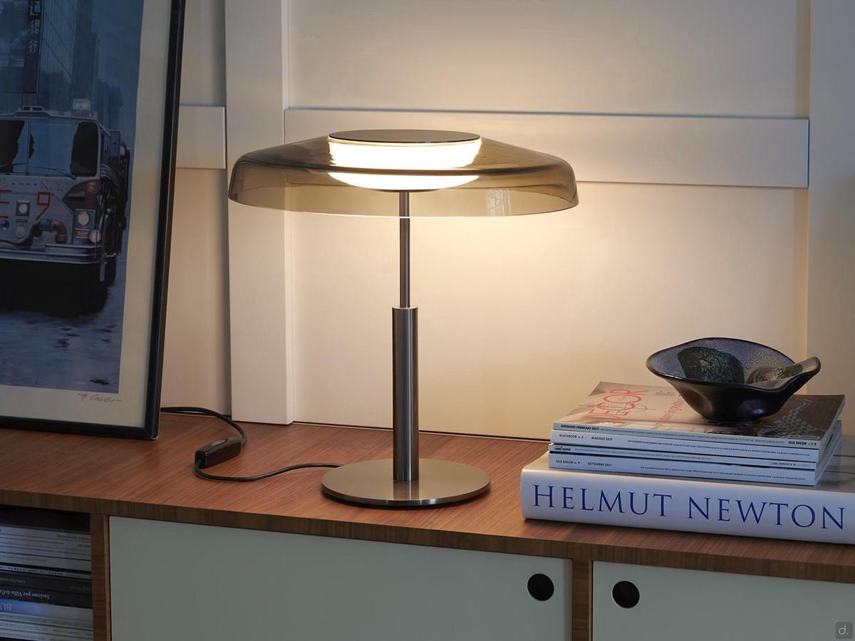 Dora lamp by Oluce in table version cm Ø40 x h.40